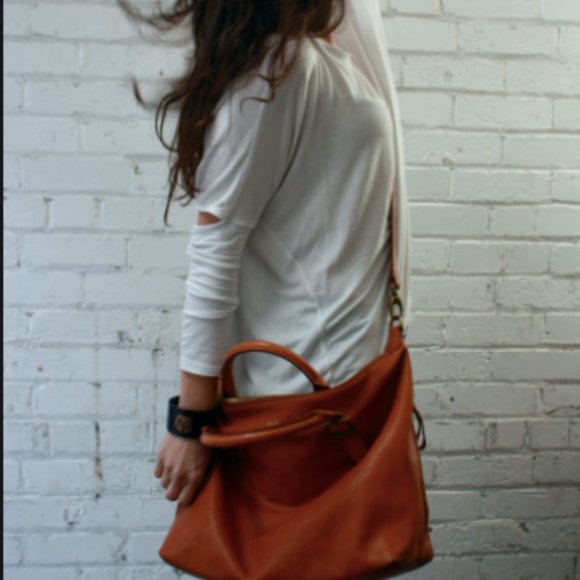 Mark & Graham Handbags - (No letters)Leather Buckle Handbag
